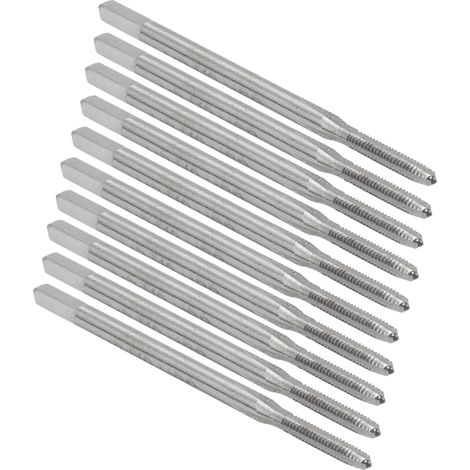 10 tarauds à goujure droite en acier rapide, outil de quincaillerie pour machines M2 W6542 (1/5)