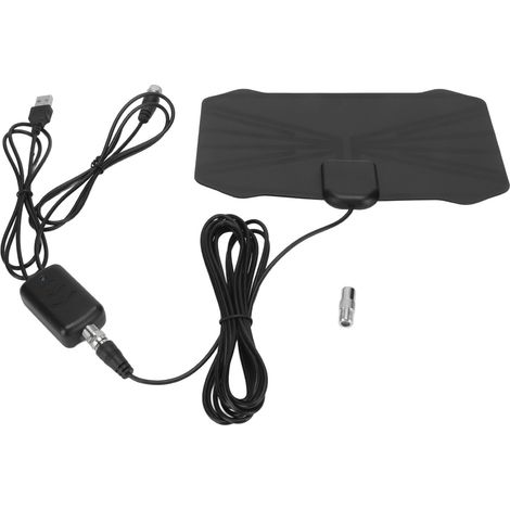 1 Antenne TV, réception 360°, portée 480 km, câble 5 m, intérieur/extérieur, compatible HD 4K（Q3 : Nouveaux produits pour le mois d'août） (1/5)