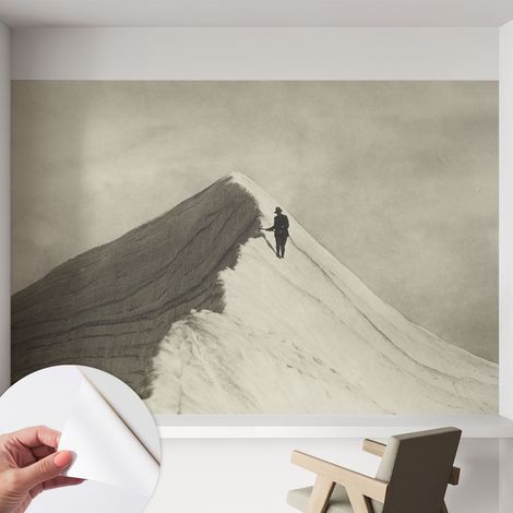 Papier peint autocollant avec imprimé pour décoration intérieure pour rénovation a motif Alpiniste solitaire 152x104 cm (1/5)