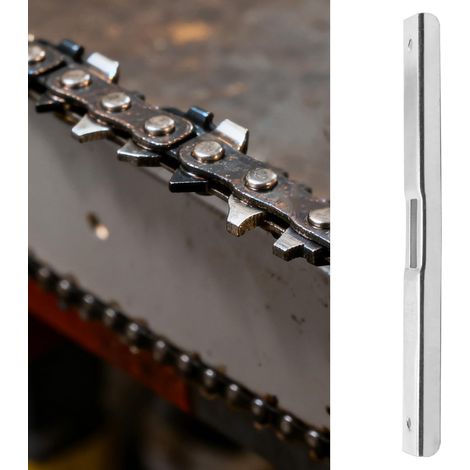Tool of guide of lime of gauge of depth of chainsaw portable silver for the removal of the rake to chain, accessory maintenance of the iron, length 13 cm (1/5)