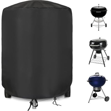 Housse pour barbecue de 57 cm, en tissu Oxford 500D imperméable, pour accessoires à gaz sphériques Weber (Φ71 x 73 cm) - AquaForge (1/5)