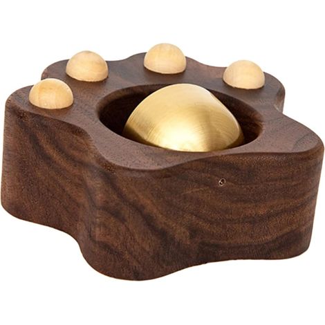 Cloche de Commerçant en Bois Patte Design Cartoon, Sonnettes de Porte Magnétiques, Cloche à Vent Décorative, Usage Domestique et Commercial, Décoration D'entrée Polyvalente (1/5)