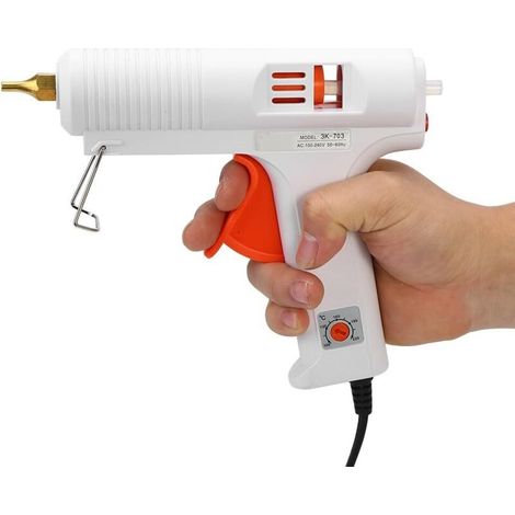 Pistolet à Colle Chaude, Haute Température, Pleine Grandeur 110 W, Outil de Réparation d'artisanat de Pistolet à Colle Thermofusible Réglable Professionnel à Température Constante Réglable