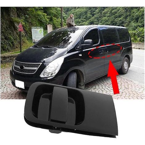 Poignée extérieure de porte coulissante noire gauche 83650-4h100 pour Honda Starex I800 H1 (2005-2018). (1/5)