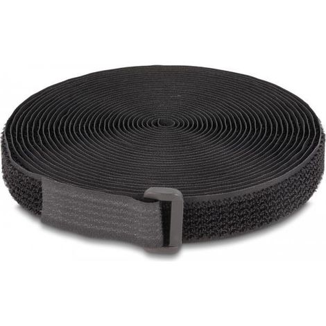Delock Cinta autoadhesiva en rollo con correa LA 3 m x AN 20 mm negro (1/3)