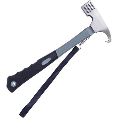 Marteau de camping - Marteau robuste - Marteau multifonctionnel avec extracteur, poignée ergonomique pour les activités de plein air, la randonnée et (1/5)