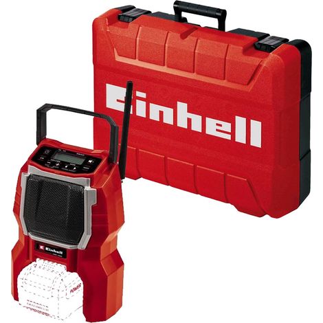 Einhell 18V Cordless Site Radio Bluetooth Speaker TC-SR 18 Li BT Audio + Case