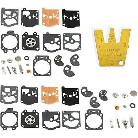 K10-WAT Kit de réparation de carburateur Joint Diaphragme pour Walbro WA WT Series 2 Temps carburateur, WA-30 WA-79 WA-82 WT-1 WT-99 WT-100 WT-819 WT324 WT379 (1/4)