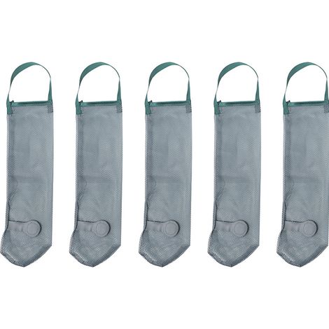 Sac De Rangement Suspendu - Filet Respirant Réutilisable Pour Légumes Fruits Oignons Ail Pommes De Terre - Idéal Cuisine Maison Camping Caravane - Lot De 5 (1/5)