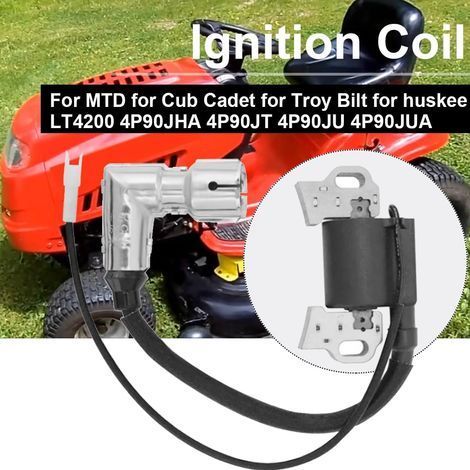 Ignition Coil 951-12220 751-12220 For MTD For Troy Bilt Ignition Coil 1p90f/p For Huskee lt4200 LT1500 420cc Engine For Craftsman R1000 Lawn Mower Coil Replacement (1/2)