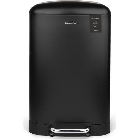 Les collectors n°505 poubelle - Poubelle à pédale 20L, black edition (1/5)