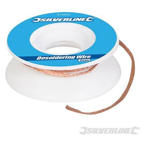 Trenza para desoldar de cobre para quitar juntas de soldadura de 2 mm