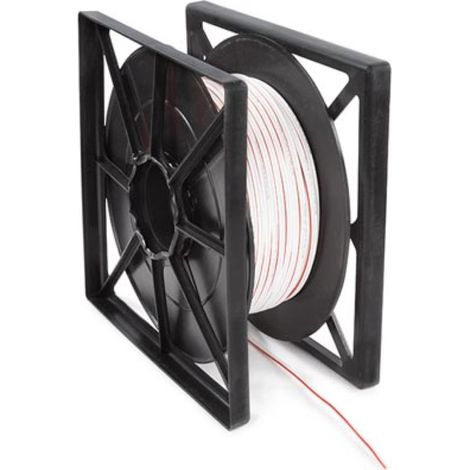 HQ-Power Lautsprecherkabel 2x1,50mm², 100 Meter, weiß, Rolle, OFC Kupferleiter, Audiokabel für Heimkino Geschäft oder Studio, flexible Leitung für Lautsprecherinstallationen mit klarem Signal