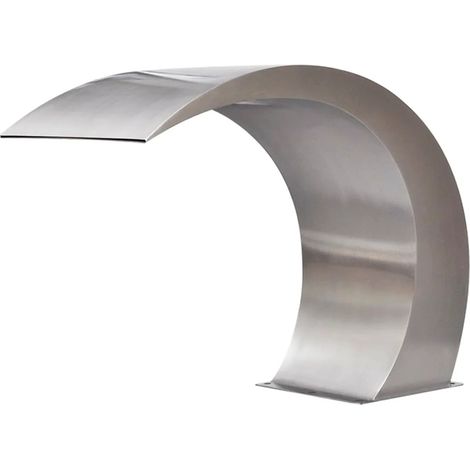 Fontaine cascade de piscine en acier inoxydable 30 x 60 x 45 cm – Résistante à l'eau chlorée – Accessoires inclus pour installation facile – Fimei (1/5)