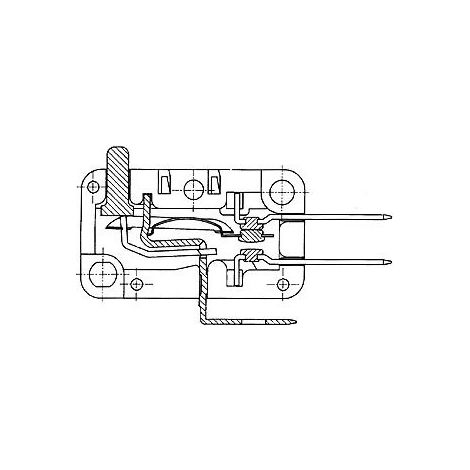 Disjoncteur différentiel 12A 125VCA – Courbe C – Résistance diélectrique 1000VCA – Dimensions 15.9 x 27.8 x 10.3mm – Patterson (1/4)