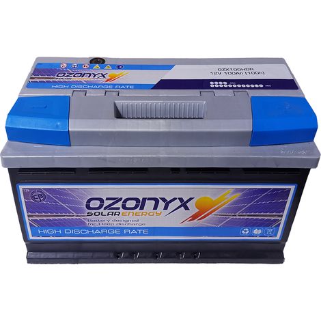 Batería Solar 100Ah OZONYX Alta Descarga