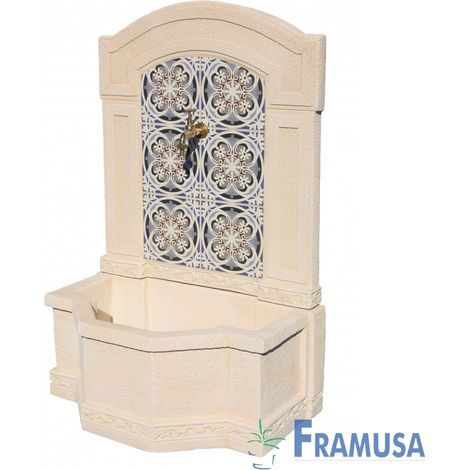 FUENTE DE PIEDRA ARTIFICIAL MURAL DE PARED ARCADIA SNOW ARENA PARA JARDIN (1/2)