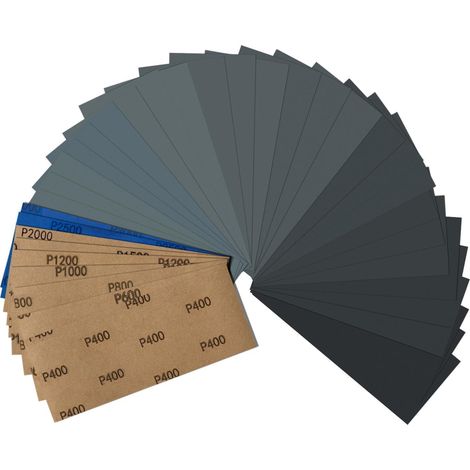 Schleifpapier nass trocken Körnung 400 3000 Auto Metall 36 (1/5)