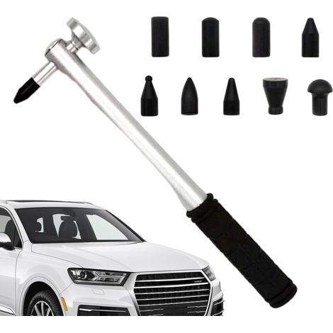 Outil de réparation de Bosses de Voiture, Strong Hammer Tap Down avec 9 têtes, Outils à Main Portables Kit de débosselage Kit de débosselage pour la réparation de débosselage de Porte de (1/5)