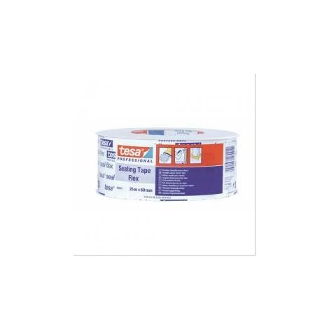 Adhésif pour pare-vapeur 60073 Tesa L=25m largeur 60mm ep. 0,32mm