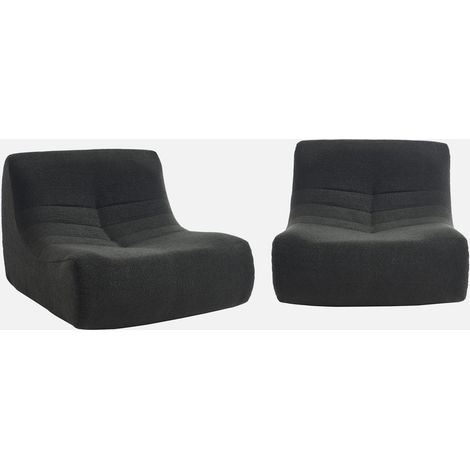 Sofá modular en borreguito texturizado, 2 plazas (1/5)