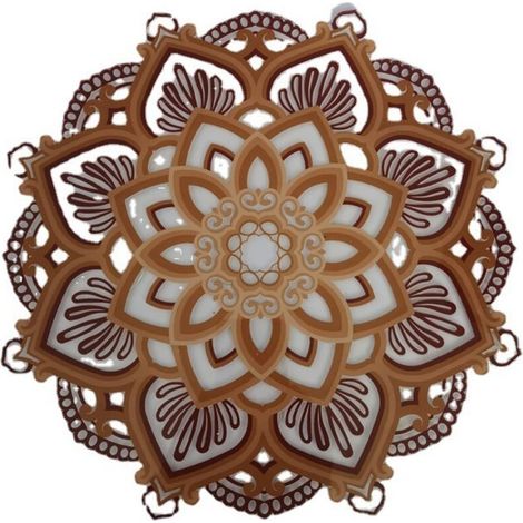 Veilleuse LED pour salle de yoga, décoration murale moderne, 7 couleurs