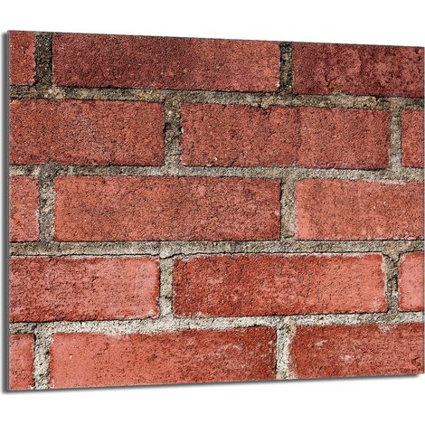 Placa protectora de vidrio para estufa 60x52 Ladrillo (1/5)