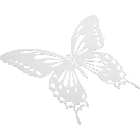papillon en métal décoration de table argentée modèle