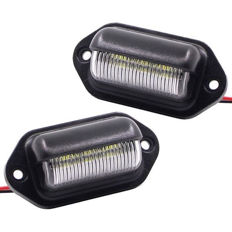Wasserdichter LED-Scheinwerfer 6 SMD Nachtlichter LED-LKW-Scheinwerfer 12V/24V Abnehmbarer Fahrzeug-Caravan-Scheinwerfer 2 uds Lefou (1/4)
