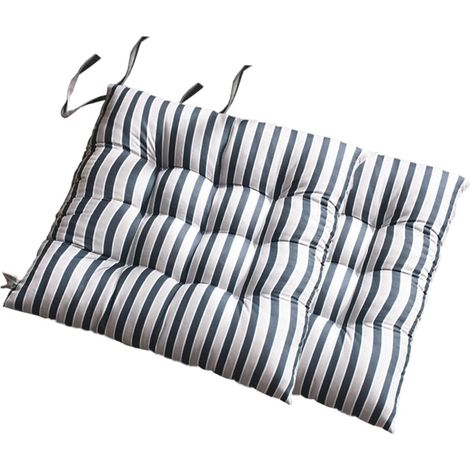 2pièces Coussin Rayé pour Chaise De Bureau Coussin Pratique Et Joli pour Maison Lot de Bleus (1/5)