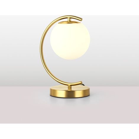 Lámpara De Mesa Bola Cristal "San"