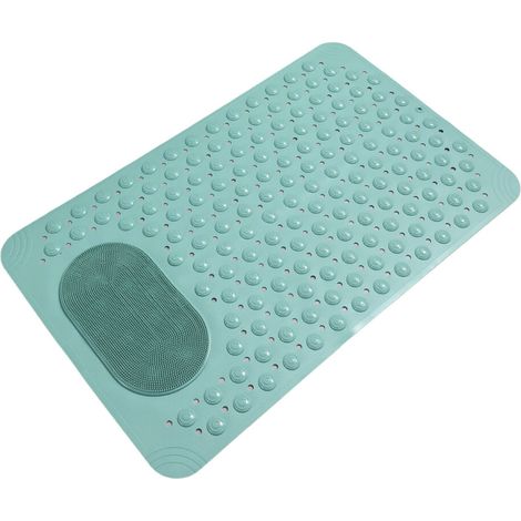 Alfombrilla de baño grande para cubrir los pies, exfoliante - 1 unidad verde