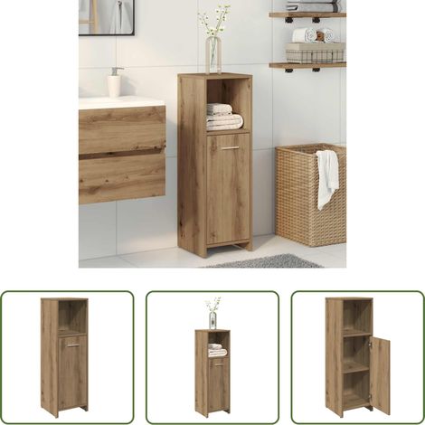 Holzschrank - Badschrank Artisan-Eiche 30x30x95 cm Holzwerkstoff (1/5)