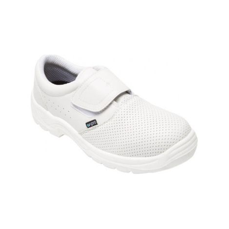 Zapato de trabajo O1 SRC sector sanitario con velcro VELILLA Z435A 46 Blanco