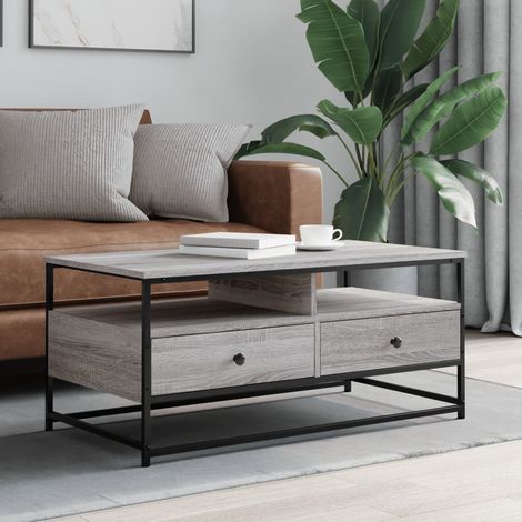 Couchtisch Grau Sonoma 100x51x45 cm Holzwerkstoff