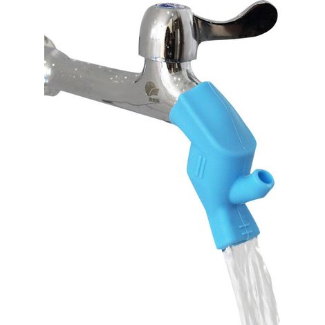 Rallonge de robinet pour enfant, rallonge de robinet pour bébé en silicone de qualité alimentaire (1/4)