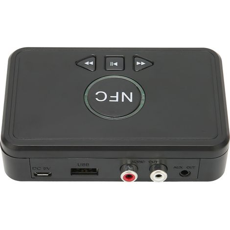 Récepteur Bluetooth Voiture avec Connexion NFC et AUX, Compatible Tous Appareils Audio (1/5)