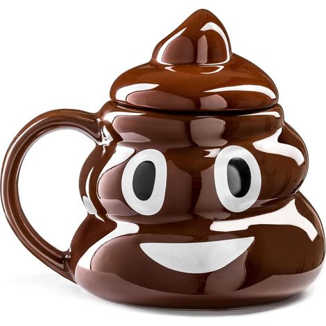 TAZA DE CERÁMICA MEME DE CACA EMOCIÓN PARA REGALO DE CUMPLEAÑOS PARA CAFÉ TÉ
