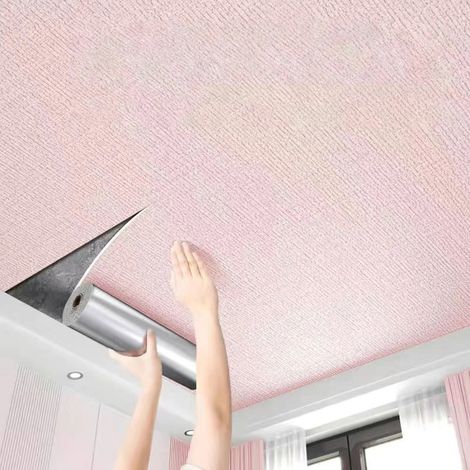 Carreaux de plafond 50 cm x 5 m auto-adhésifs, panneaux de plafond en mousse XPE, flexibles et résistants aux fissures, faciles à couper (1/5)
