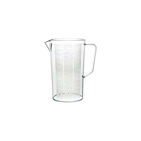 CARAFFA GRADUATA CON MANICO FLORIDA- - lt.1,5 - ø cm.12x19h. - 3 pezzi COSMOPLAST
