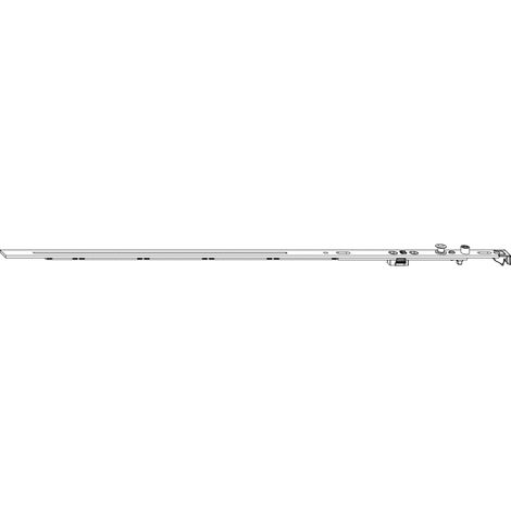 MACO MM Drehbandstulp ablängbar, FFB 350-600 mm, silber (202269) (1/2)