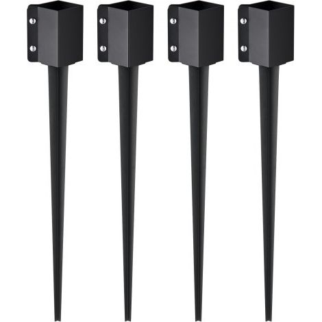 Piquet d'ancrage de poteau de clôture - 4 pcs support de poteau (1/5)