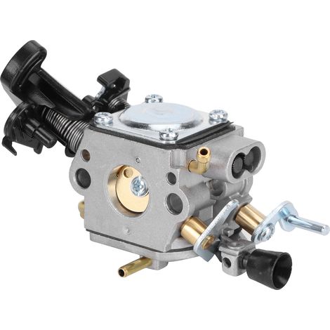 Carburateur en alliage d'aluminium compatible avec les moteurs à essence des tronçonneuses Husqvarna 450, 450E, 445 et 445E. (1/5)
