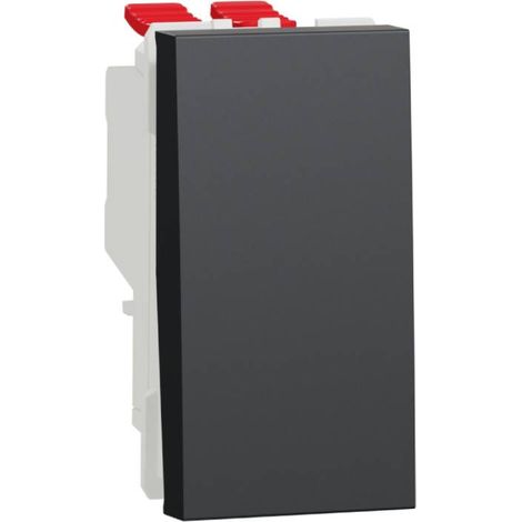 Unica - permutateur - 10A - 250Vca - 1 module - Anthracite - mécanisme seul (NU310554) (1/3)