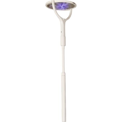 Tête Rotative Raquette Électrique Insectes Rechargeable Raquette Anti Moustique Électrique Raquette Moustique Électrique Tapetteà Mouche Piège Anti Mouche, avec Une Extension Télescopique