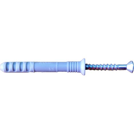 CAJA 50 TACOS CLAVO+TORNILLO N Ø6x40mm/10 S 50354 FISCHER