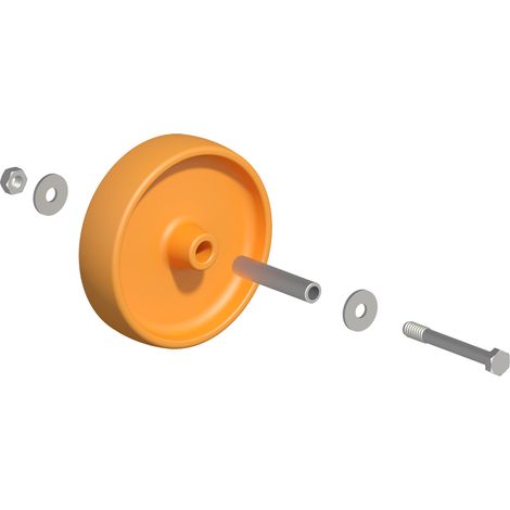 Layher Fahrgerüst Ersatzrad inklusive Achse für 1300.150