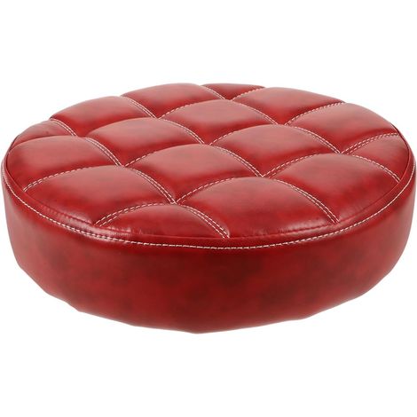 Assise de Tabouret de Bar Rond 32cm Siège de Remplacement PU (1/5)