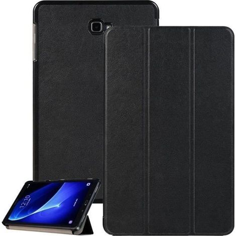 Coque Housse Etui Samsung Galaxy Tab A6 10.1 SM-T580 -SM-T585 (2016) - Noir MC25339 (1/4)