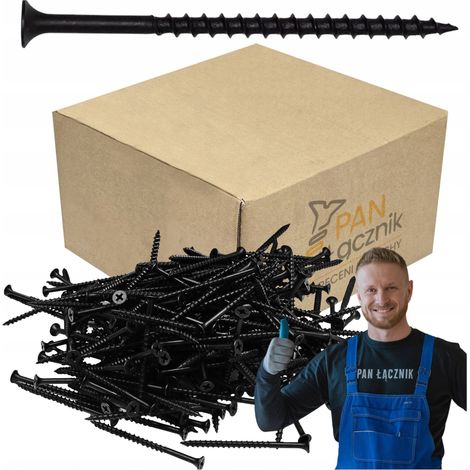 Vis Pour Bois Et Plaques De Plâtre Pan Łącznik, 4.2 x 70 mm, Noires PH2 Phosphatées, Sac 10 kg (1/5)
